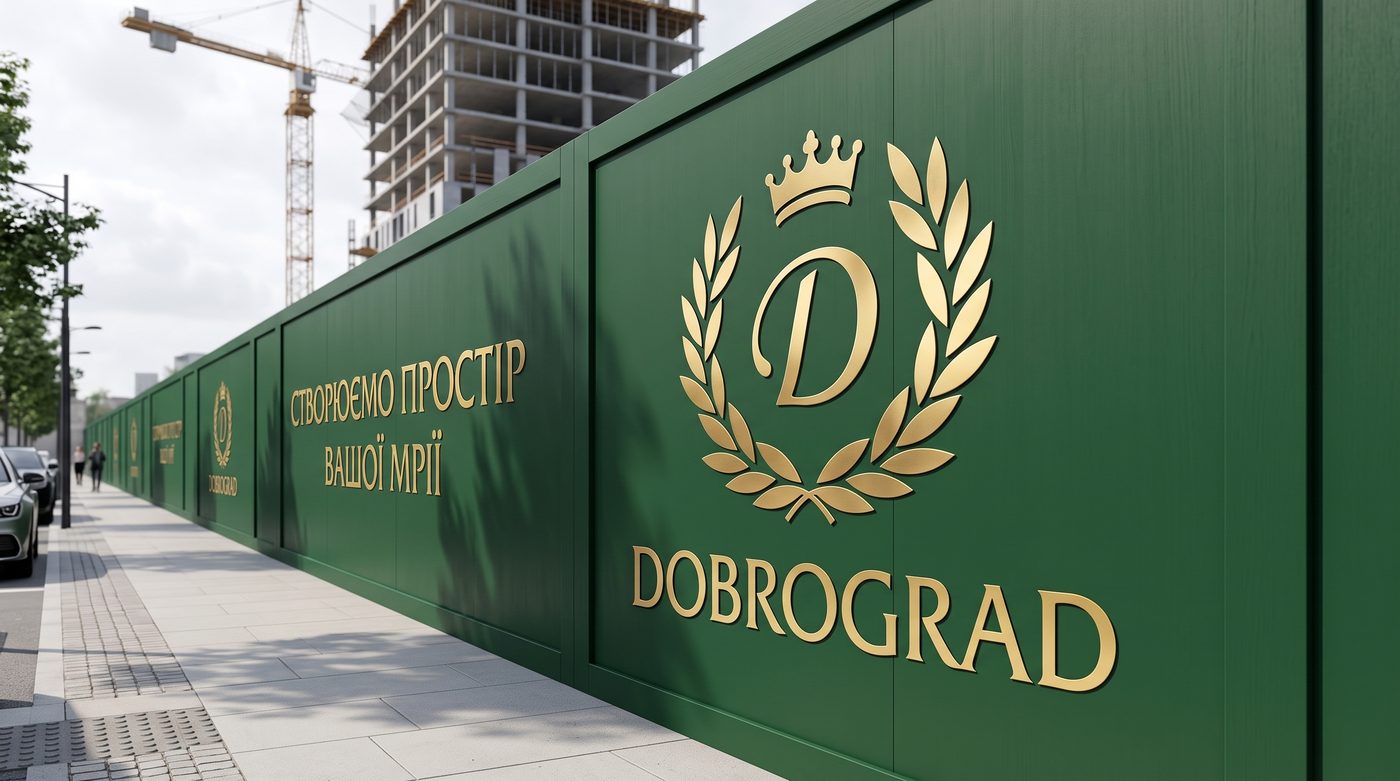 Dobrograd site hoarding